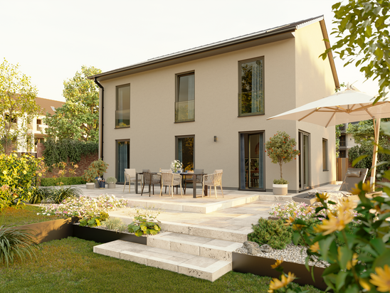 Die Stadthäuser von Town & Country bieten 100 bis 151 m² Wohnfläche. Durch flexible Grundrisse passen sie sich individuellen Bedürfnissen an.